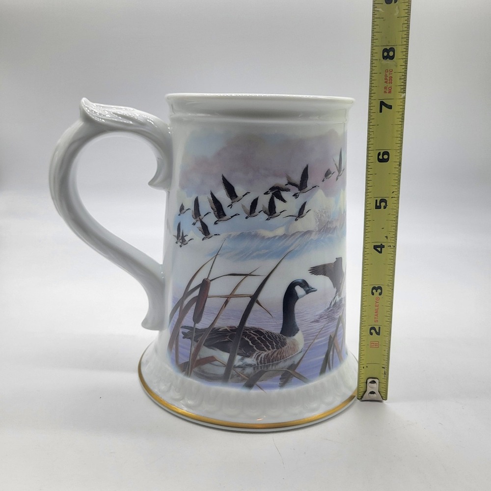 "Canada Goose" Stein By Ken Michaelsen 1983 Franklin Porcelain Limited Edition - Picture 9 of 10